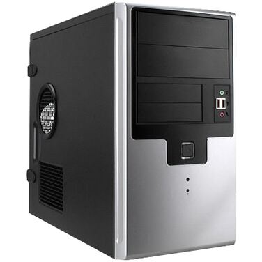 Корпус INWIN IW-EMR009 Black-Silver 450W microATX for P3/P4 USB (6078061/6100454)
