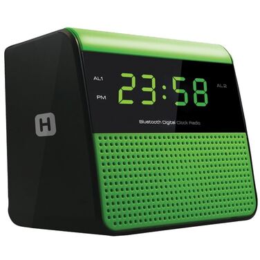Радиобудильник HARPER HRCB-7768 зеленый/черный, Bluetooth