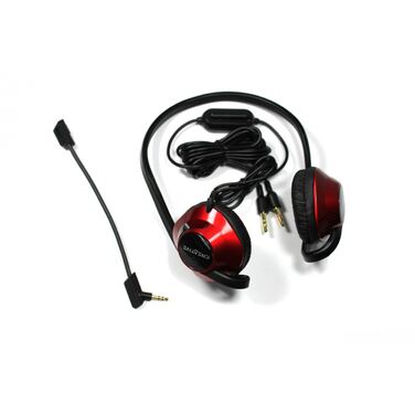 Наушники Creative Draco Junior HS-430 красный/черный 2.5м с микрофоном