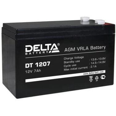Аккумулятор Delta DT 1207 12 В/7Ач