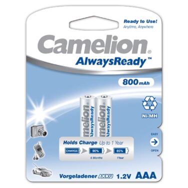 Аккумулятор Camelion R03 (AAA)-800mAh Always Ready
