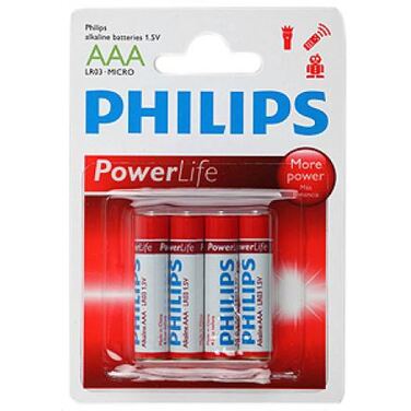Батарейка Philips Powerlife LR03 BP-2