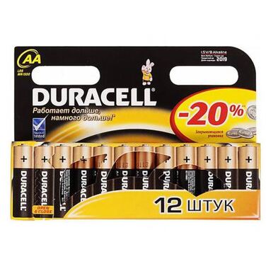 Батарейка Duracell LR06 BP-12