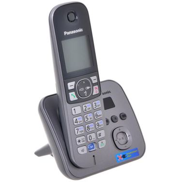 Радиотелефон Panasonic Dect KX-TG6821RUM серый металлик