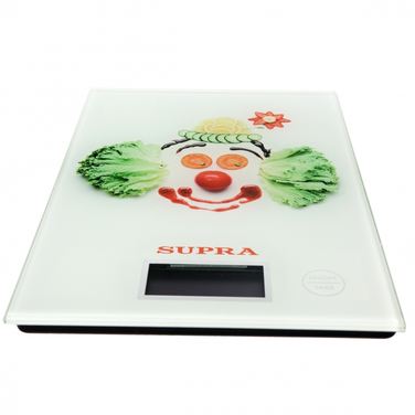 Весы кухонные электронные Supra BSS-4200 белый/клоун