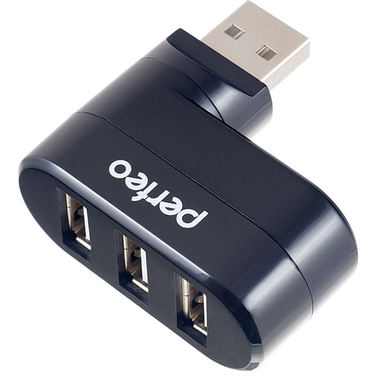 Хаб USB Perfeo 3 Port, (PF-VI-H024 Black) чёрный