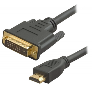 Кабель HDMI/DVI 19M/19M 10м, VCOM, черный, (CG551)