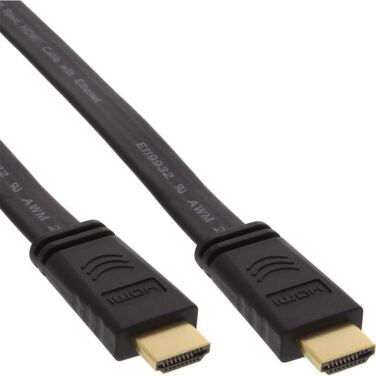 Кабель HDMI/HDMI 10м 1,4V Flat,позолоченные контакты