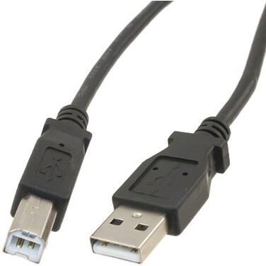 Кабель USB 2.0 A->B 5м, позолоченные контакты, двойное экранирование, черный, Hama H-53731