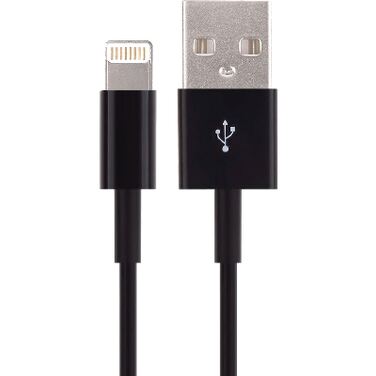 Кабель USB 2.0 A -> Lightning, 1м, черный (ACD-U910-P6B)