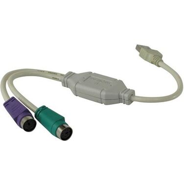 Кабель адаптер USB A -> 2xPS/2 VCOM (адаптер для подключения PS/2 клавиатуры и мыши к USB порту)
