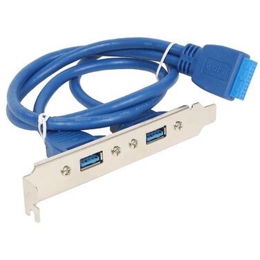 Планка портов в корпус Cablexpert 2xUSB 3.0/20pin мат.платы (CC-USB3-RECEPTACLE)