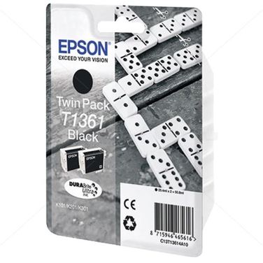 Картридж EPSON T1361 black для K301/K201/K101 2pack (C13T13614A10 BK)
