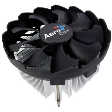 Вентилятор Aerocool BAS 100W, алюминий, 1200 RPM, Intel LGA 1150/1151/1155/1156, 25,4 dBA