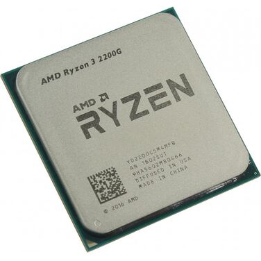 Процессор Soc-AM4 AMD Ryzen 3 2200G (3.5-3.7GHz/4core/RADEONVega8/2+4Mb) OEM [YD2200C5M4MFB]