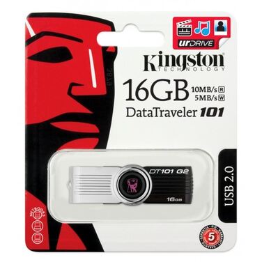 Память Flash Drive 16Gb Kingston DataTraveler 101 G2 (DT101G2/16GB)