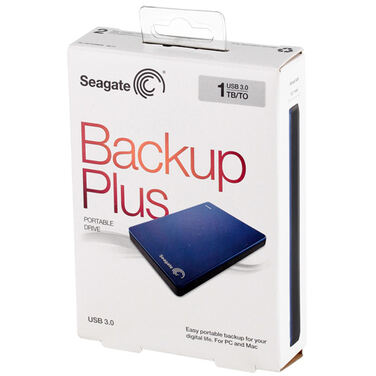 Жесткий диск внешний 1Tb Seagate BackUp Plus синий, 2.5", USB 3.0 (STDR1000202)