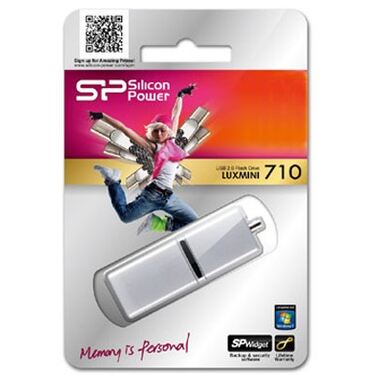 Память Flash Drive 16Gb Silicon Power LuxMini 710, Silver (SP016GBUF2710V1K)