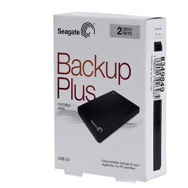 Жесткий диск внешний 2Tb Seagate Backup Plus черный, 2.5", USB 3.0 (STDR2000200)