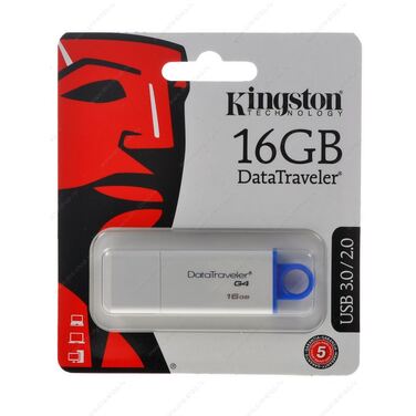 Память Flash Drive 16Gb Kingston DataTraveler G4 (DTIG4/16GB), USB 3.0