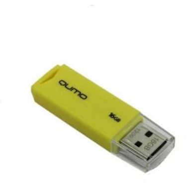 Память Flash Drive 16GB QUMO Tropic Yellow, USB 2.0 (QM16GUD-TRP-Yellow)
