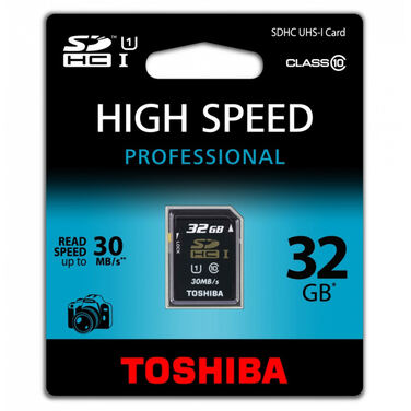 Карта памяти 32Gb Toshiba SDHC Class10 UHS-I (SD-T032UHS1)