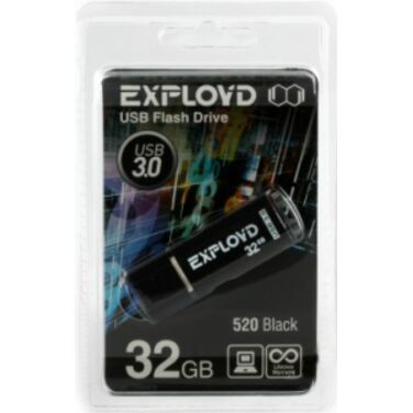 Память Flash Drive 32Gb Exployd 520 Black