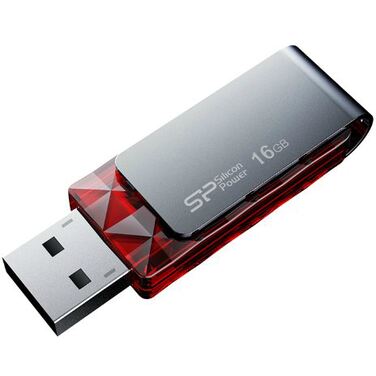 Память Flash Drive 16Gb Silicon Power Ultima U30 красный, USB 3.0 (SP016GBUF2U30V1R)