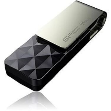 Память Flash Drive 8Gb Silicon Power Blaze B30 Black, USB 3.0 (SP008GBUF3B30V1K)