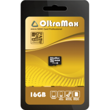 Карта памяти 16Gb OltraMax microSDHC Class10