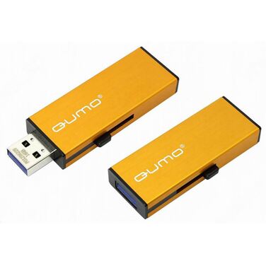 Память Flash Drive 16GB QUMO Aluminium 3.0 оранжевый, USB 3.0 (QM16GUD3-AL)