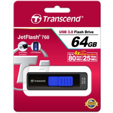 Память Flash Drive 64Gb Transcend JetFlash 760 USB 3.0 (TS64GJF760)