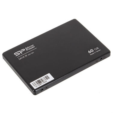 Накопитель SSD 60Gb Silicon Power S60 2.5", SATA-III, Slim 7mm, (SP060GBSS3S60S25)
