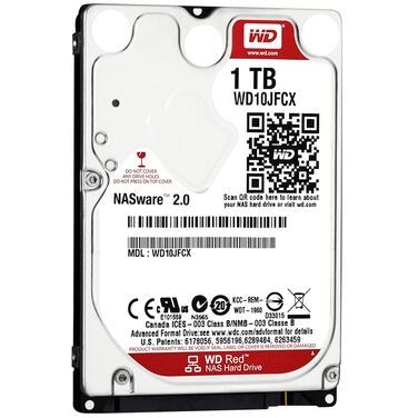 Жесткий диск 2.5" 1Tb SATA-III Western Digital Red WD10JFCX Red (5400rpm) 16Mb