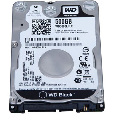 Жесткий диск 2.5" 500Gb SATA-III Western Digital Black WD5000LPLX (7200rpm) 16Mb