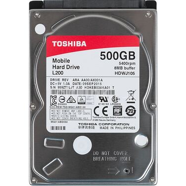 Жесткий диск 2.5" 500Gb SATA-III Toshiba L200 5400rpm, 8Mb (HDWJ105UZSVA)