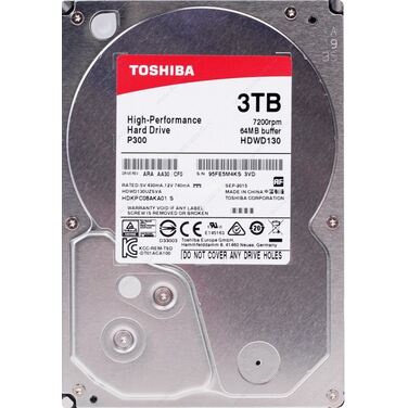 Жесткий диск 3.5" 3Tb SATA-III Toshiba HDWA130UZSVA P300 (7200rpm) 64Mb