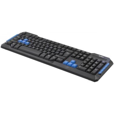 Клавиатура Oklick 750G Frost War черно-синий, USB (ID: 337452)