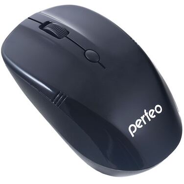 Мышь Perfeo Tracer черная, беспроводная, оптическая, 4 кн, 1200 DPI, USB (PF-02-WOP-B)