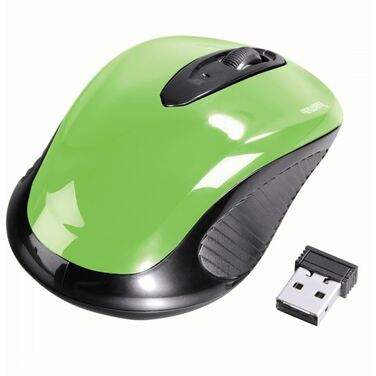 Мышь Hama AM-7300 зеленый оптическая (1000dpi) беспроводная USB для ноутбука (2but)
