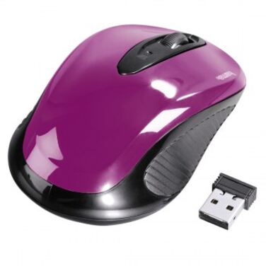 Мышь Hama AM-7300 фиолетовый оптическая (1000dpi) беспроводная USB для ноутбука (2but)
