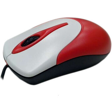 Мышь Genius NetScroll 100 V2, красная/белая, оптическая, 1000 dpi, USB