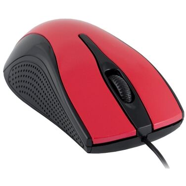 Мышь Oklick 215M черный/красный оптическая (800dpi) USB (2but)