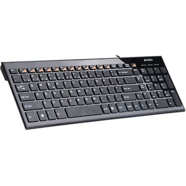 Клавиатура A4 Tech KX-100 черный USB slim Multimedia