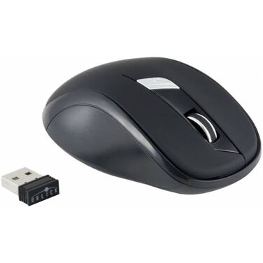Мышь Oklick 465MW черный, оптическая, 1600dpi, беспроводная, 5but, USB (ID: 945822)