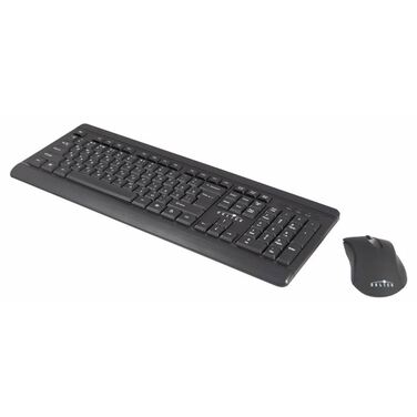 Клавиатура + мышь Oklick 210M черный, беспроводной, USB (ID:612841)