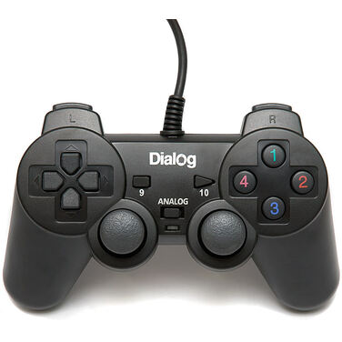 Геймпад Dialog GP-A11 Action series, вибрация, 12 кнопок, черный USB