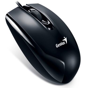 Мышь Genius DX-100X чёрная, оптическая 1000dpi, USB