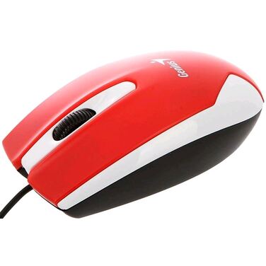 Мышь Genius DX-100X красная/белая, оптическая 1000dpi, USB