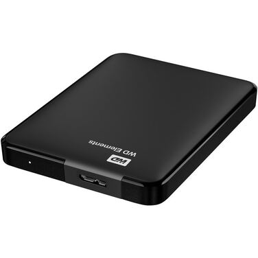 Жесткий диск внешний 1Tb WD Elements Black, 2,5", 5400rpm, USB 3.0 (WDBUZG0010BBK-EESN)